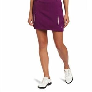 Puma Golf Athletic Skort Skirt Size 8 Purple Dry Cell Pockets Belt Loops
